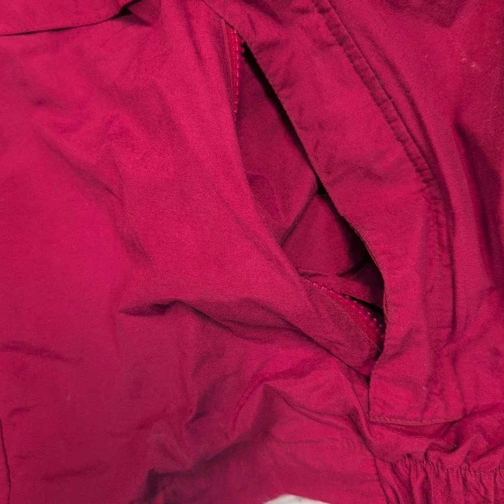 Vintage Cooperstown Jacket Mens XL Red Windbreaker Pockets Dreams Park Zip‎ Up
